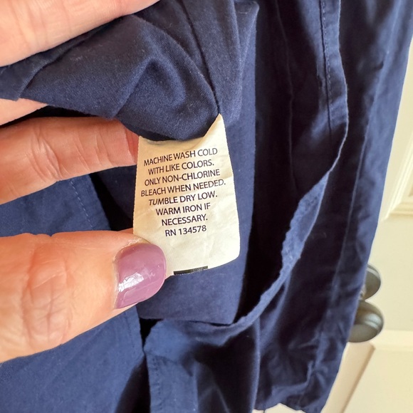 Vineyard Vines Navy Dress with White Detailing - Picture 5 of 5